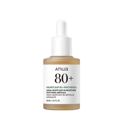Anua HEARTLEAF 80% MOISTURE SOOTHING AMPOULE 30ml Anua HEARTLEAF 80% MOISTURE SOOTHING AMPOULE 30ml